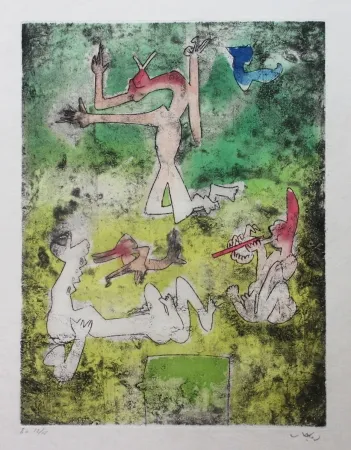 Radierung Und Aquatinta Matta - Centre noeuds (Planche 10)