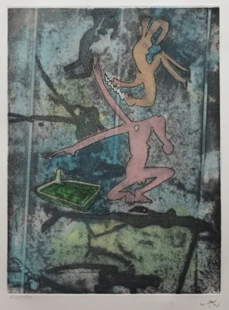 Radierung Und Aquatinta Matta - Centre noeuds (Planche 4)