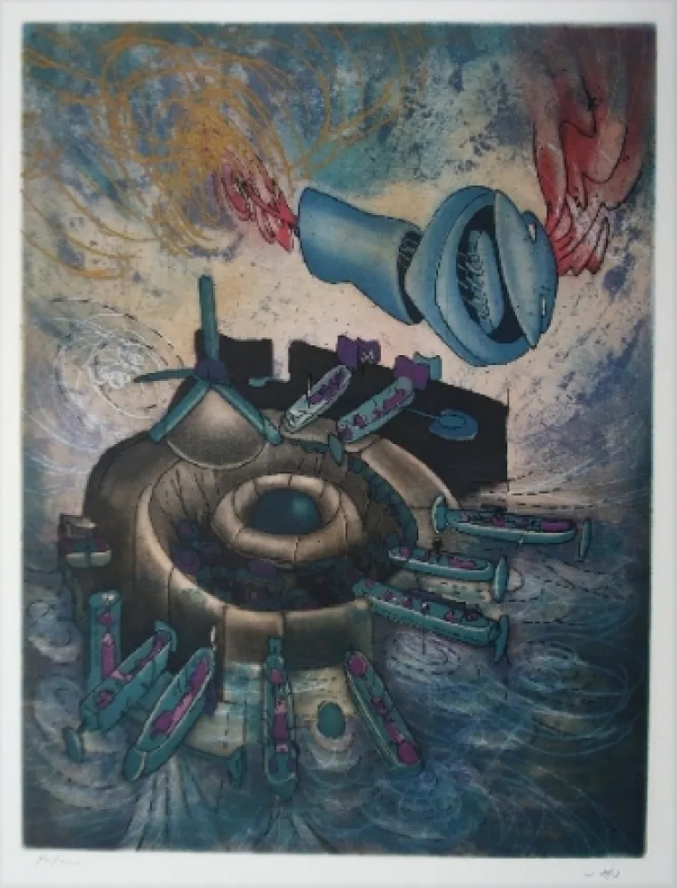 Radierung Und Aquatinta Matta - CHAOSMOS