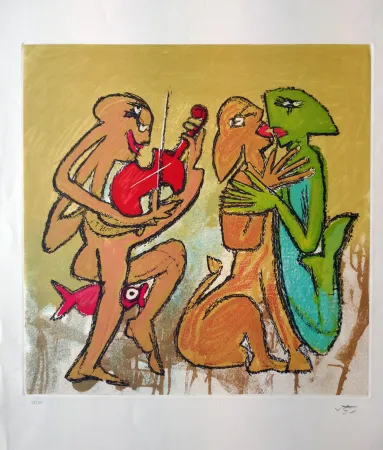 Radierung Matta - Composition 3