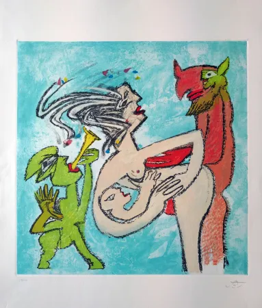 Radierung Matta - Composition 4