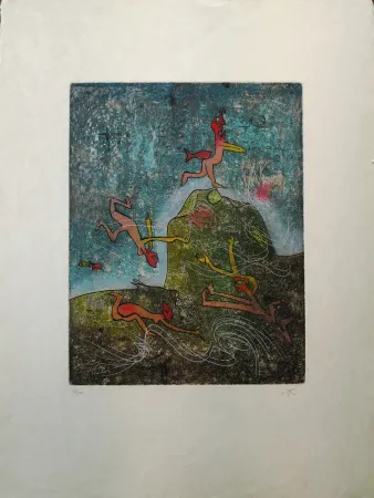 Radierung Matta - Composition