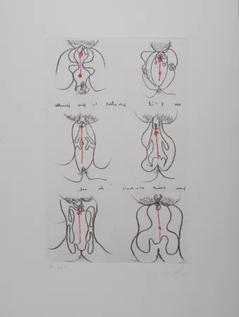 Stich Matta - Cri Oval, 1971 - Hand-signed