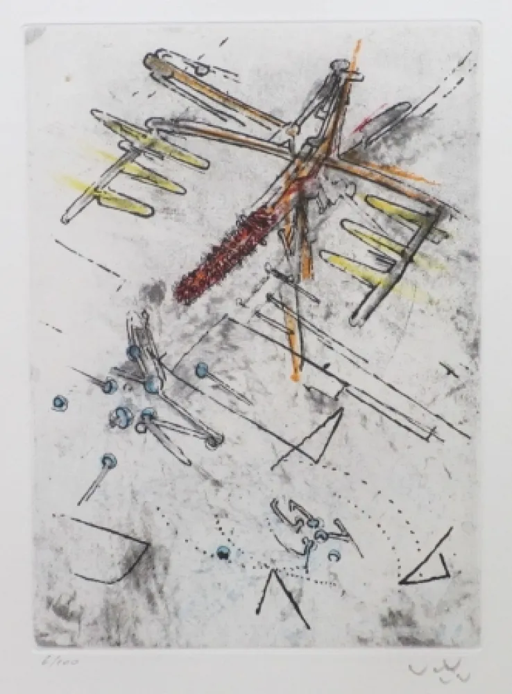 Radierung Und Aquatinta Matta - Droites libérées (planche 12)