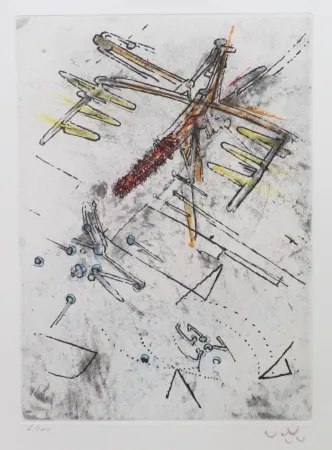 Radierung Und Aquatinta Matta - Droites libérées (planche 12)