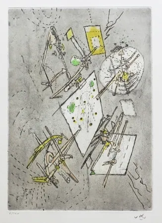 Radierung Und Aquatinta Matta - Droites libérées (Planche 13)