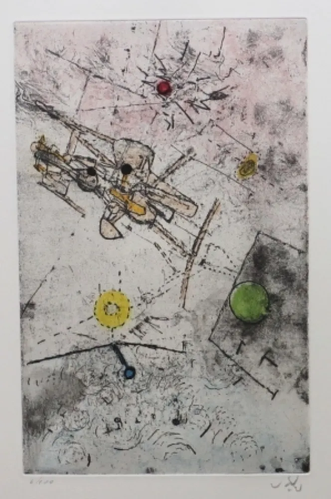 Radierung Und Aquatinta Matta - Droites libérées (planche 7)