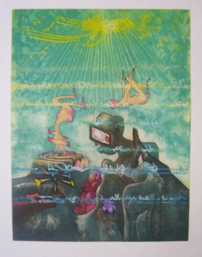 Radierung Und Aquatinta Matta - Epaisseur de haut-mer