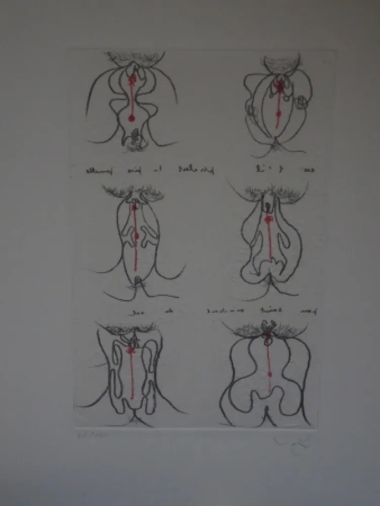 Radierung Und Aquatinta Matta - Epistill et pistelle.