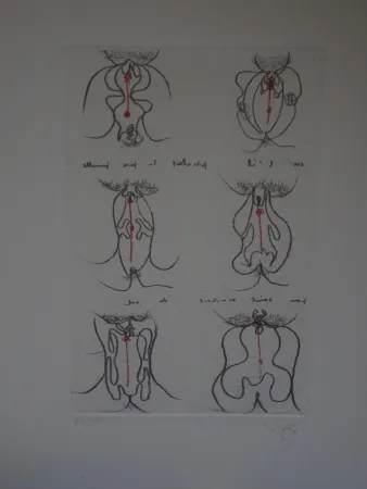 Radierung Und Aquatinta Matta - Epistill et pistelle.