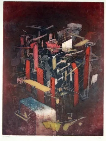 Radierung Und Aquatinta Matta - Etre atout