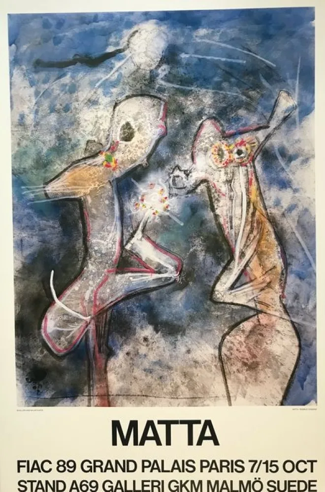 Plakat Matta - Exhibition poster 1989