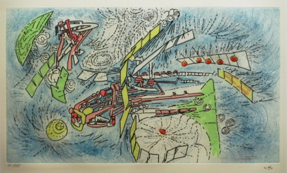 Radierung Und Aquatinta Matta - Frappe le marteau qui frappe