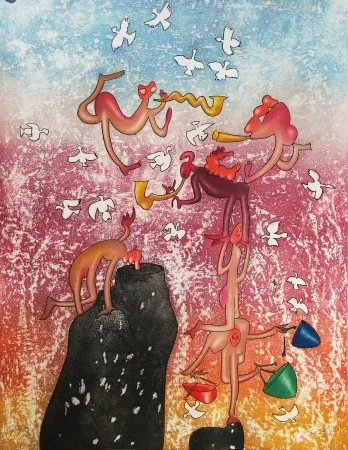 Radierung Und Aquatinta Matta - Grand circus