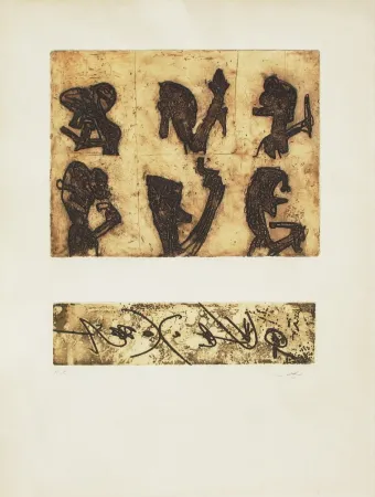 Radierung Und Aquatinta Matta - Herring-Harangue