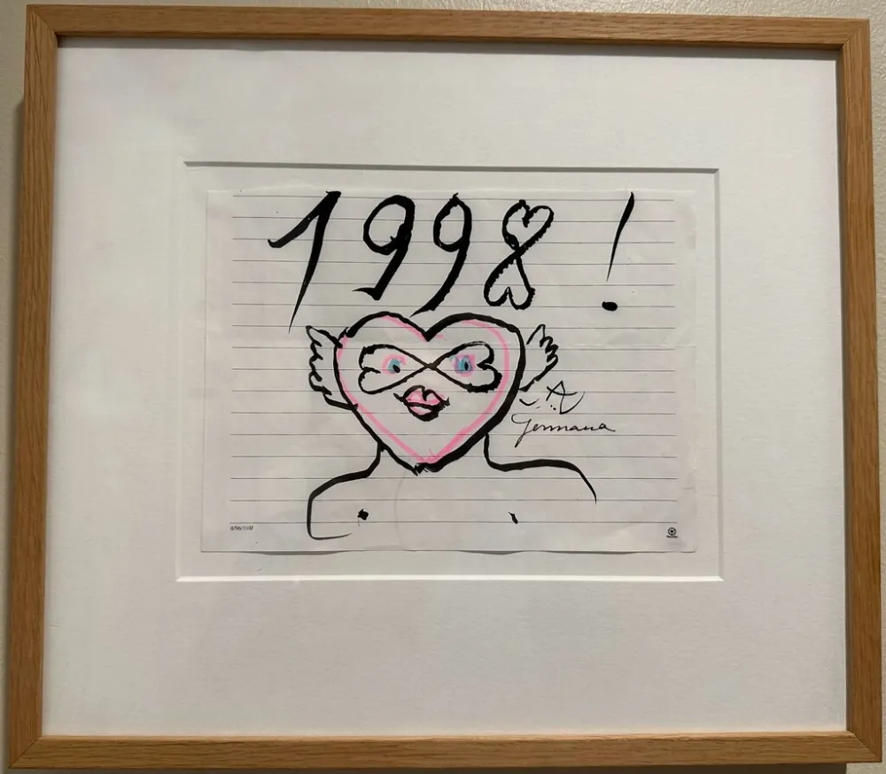 Keine Technische Matta - Hommage to Germana 1998 Original Drawing