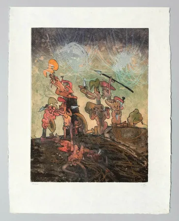 Radierung Und Aquatinta Matta - Hom'mere (Chaosmos)