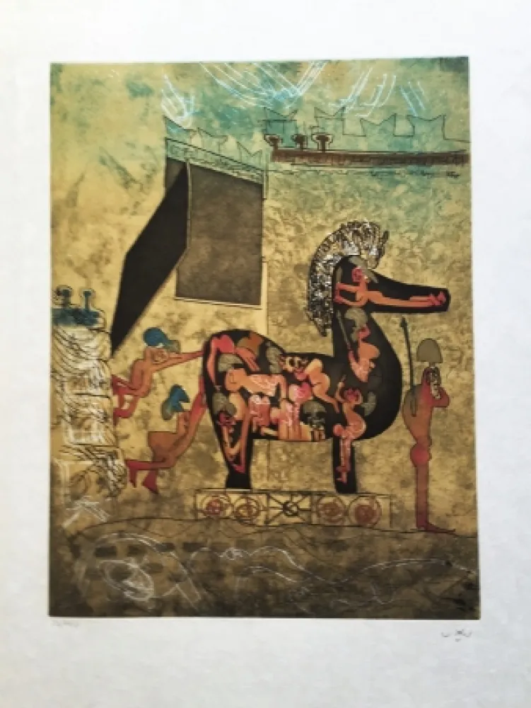 Radierung Und Aquatinta Matta - Hom'Mere Chaosmos, Vol. I