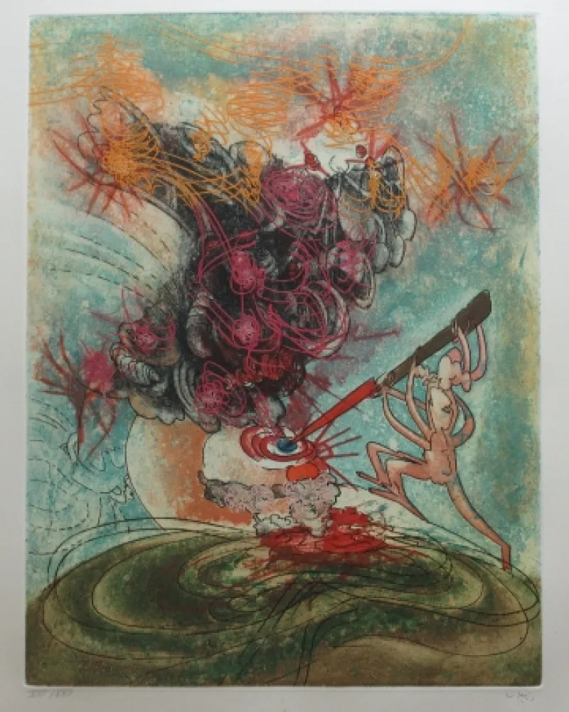 Radierung Und Aquatinta Matta - Hom'mère - L'eautre (Planche 1)