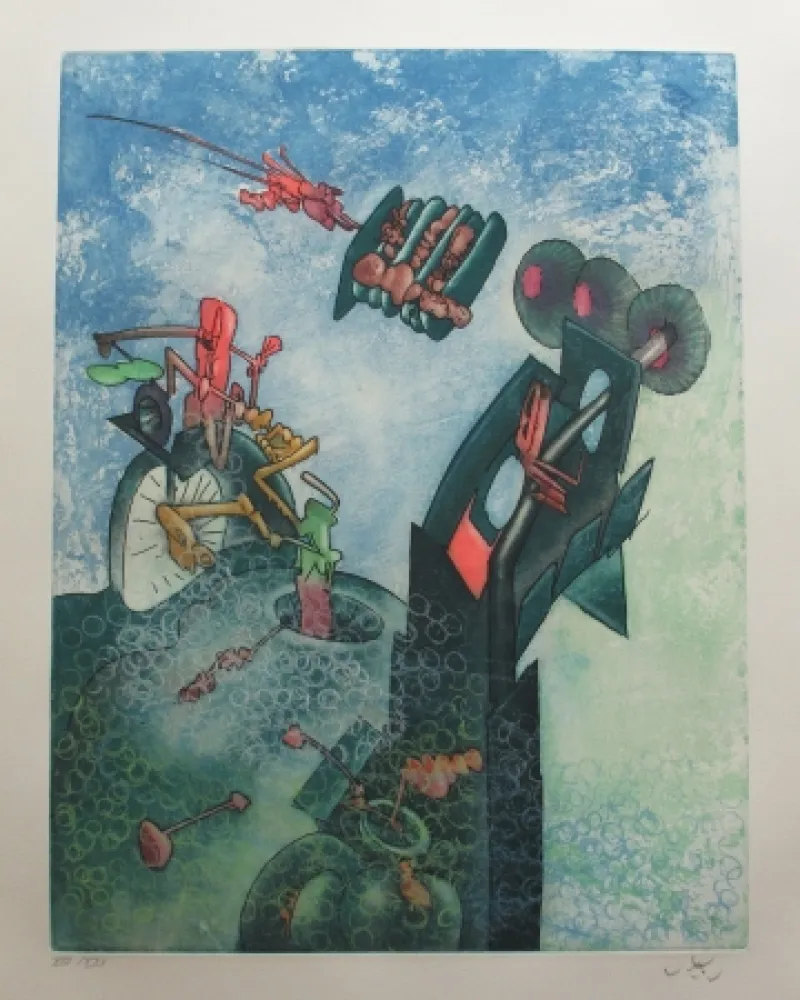 Radierung Und Aquatinta Matta - Hom'mère - L'eautre (Planche 10)