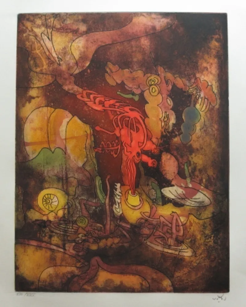 Radierung Und Aquatinta Matta - Hom'mère - L'Eautre (planche 3)