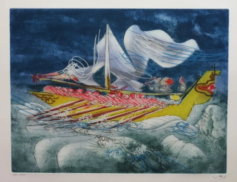 Radierung Und Aquatinta Matta - Hom'mère - L'Eautre (planche 4)