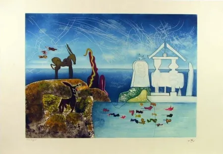 Radierung Und Aquatinta Matta - Hours of the Day Series, 8am