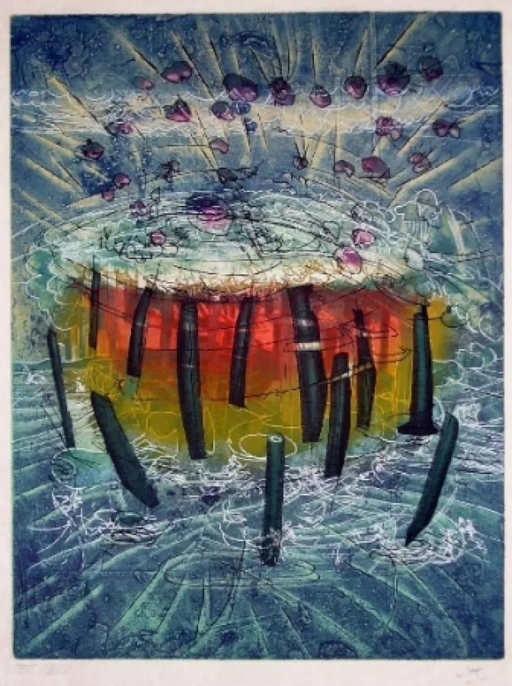 Radierung Und Aquatinta Matta - Il explose