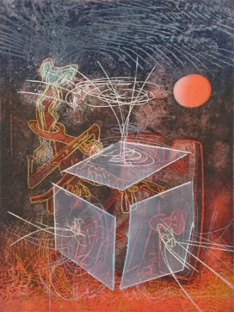 Radierung Und Aquatinta Matta - L'ame est une Couronne