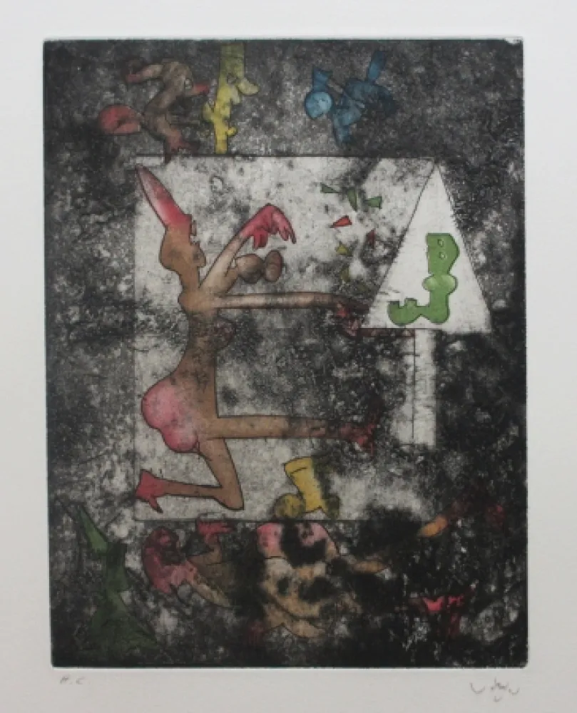 Radierung Und Aquatinta Matta - L'Angle Mère