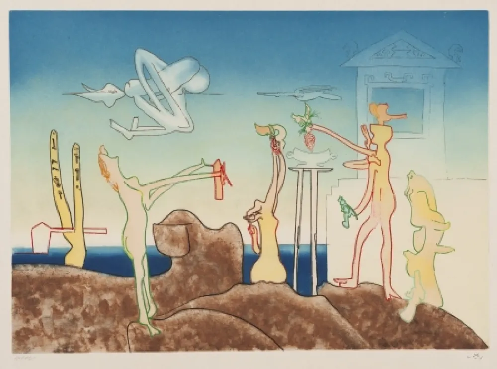 Aquatinta Matta - L'Arc obscur des heures