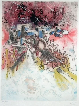 Radierung Und Aquatinta Matta - Le palais d'hiver