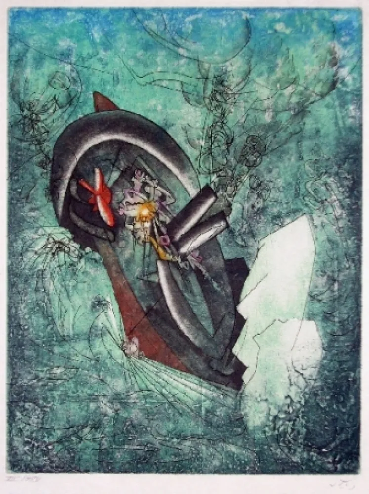 Radierung Und Aquatinta Matta - L'ergofrage