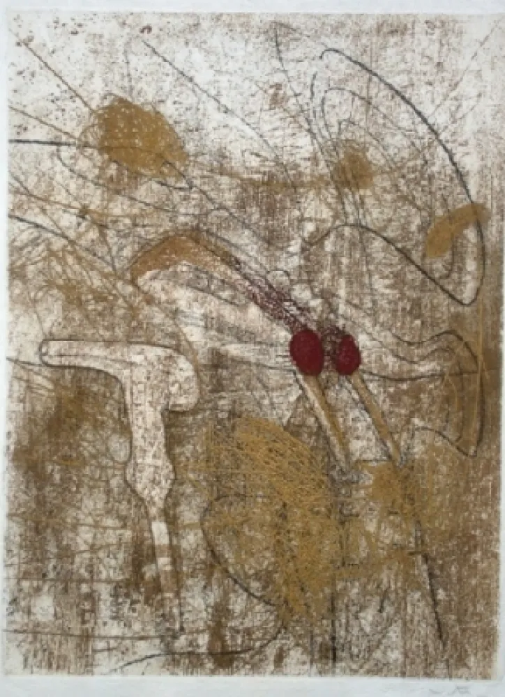 Radierung Und Aquatinta Matta - Les damnations 5