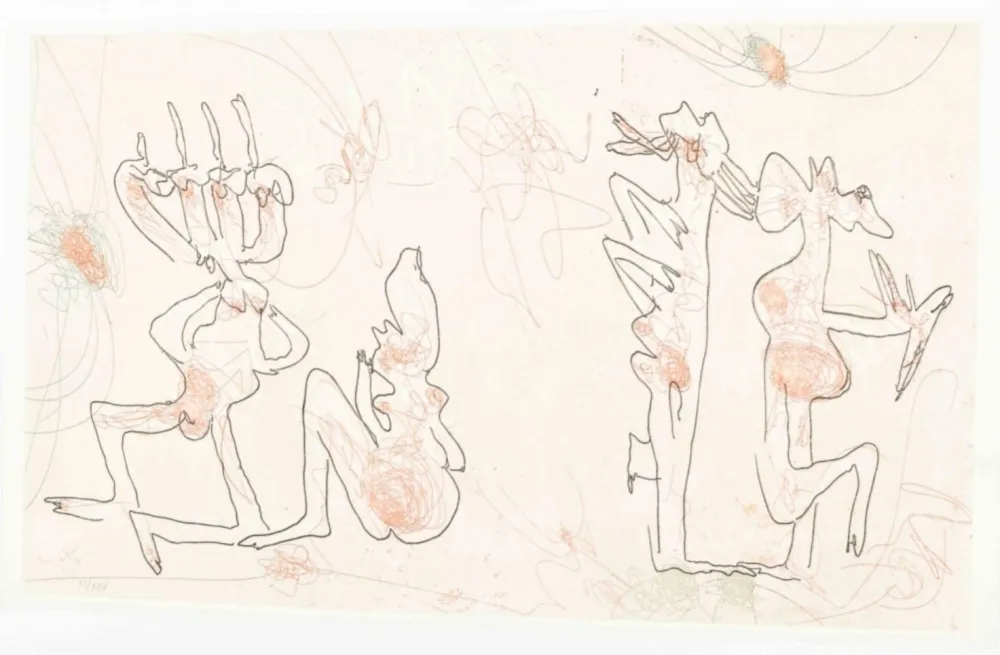 Radierung Und Aquatinta Matta - Les mots dans la peinture (complete book + print)