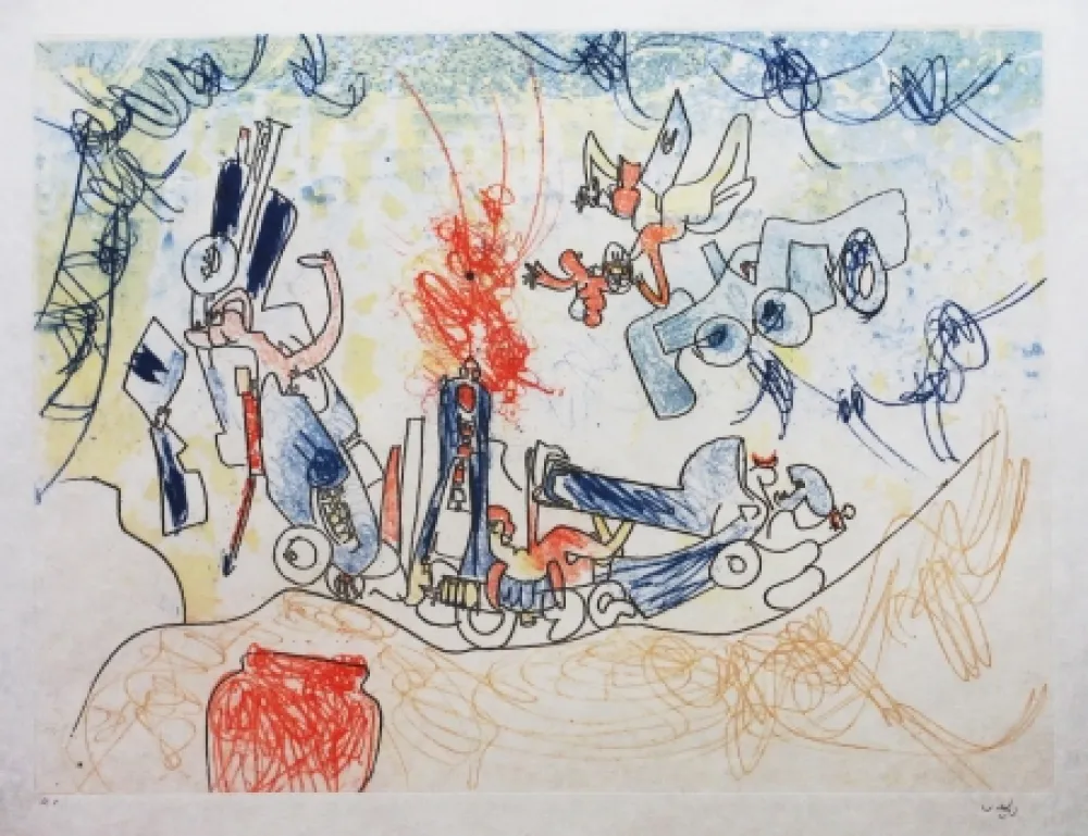 Radierung Und Aquatinta Matta - Les Oh' Tomobiles (Planche 7)