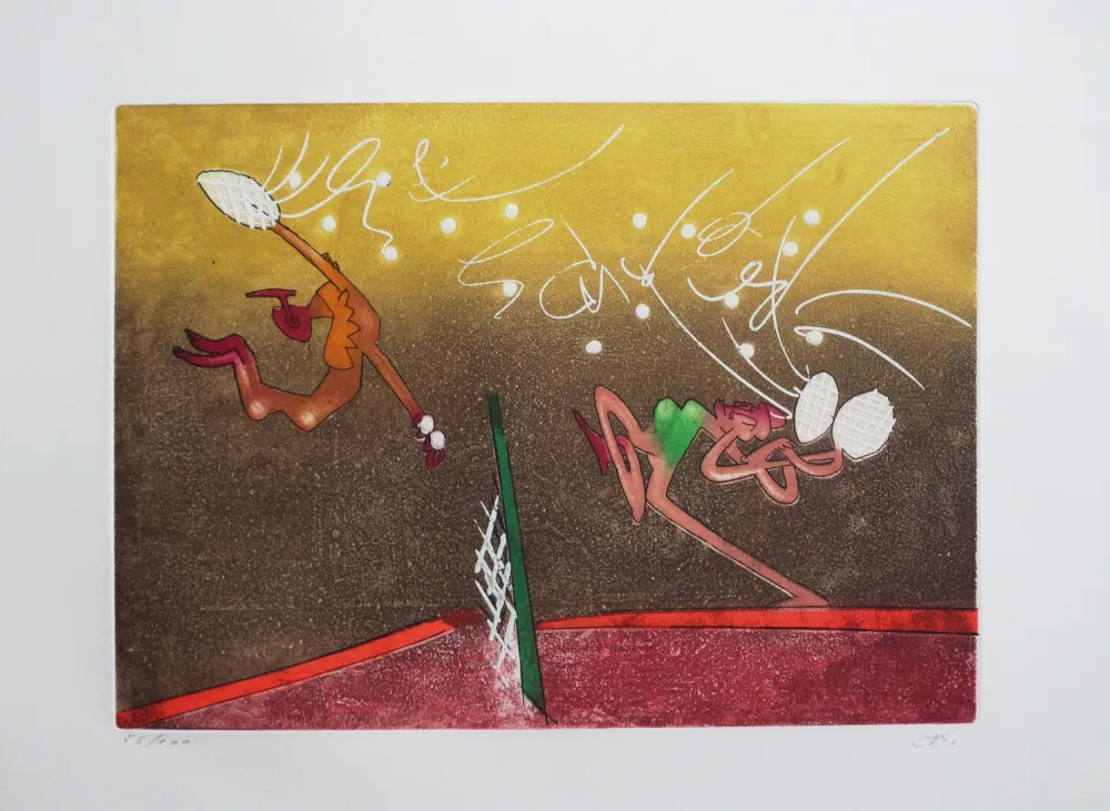 Radierung Und Aquatinta Matta - Les Transesports