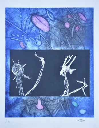 Radierung Und Aquatinta Matta - Les Voix