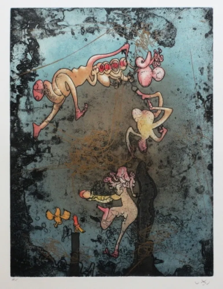 Radierung Und Aquatinta Matta - Mallarmé l'or