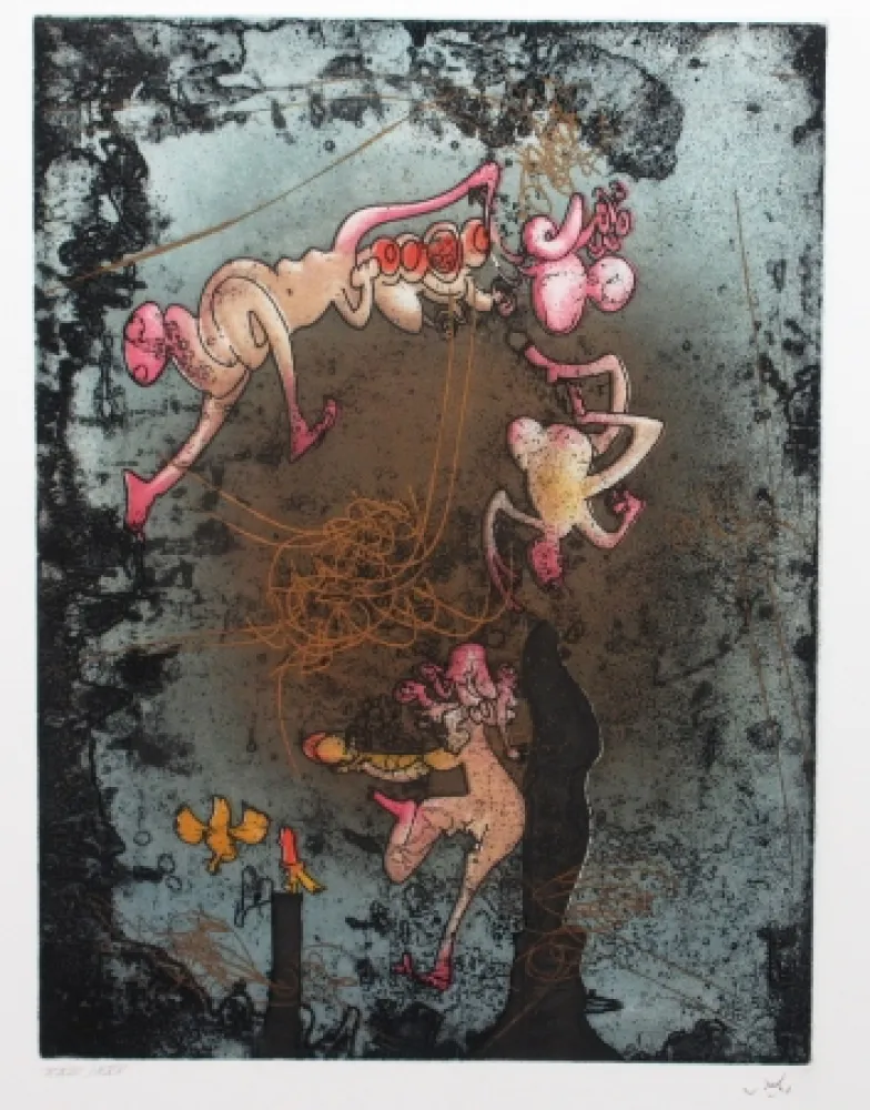 Radierung Und Aquatinta Matta - Mallarmé L'or