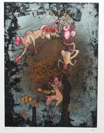 Radierung Und Aquatinta Matta - Mallarmé L'or