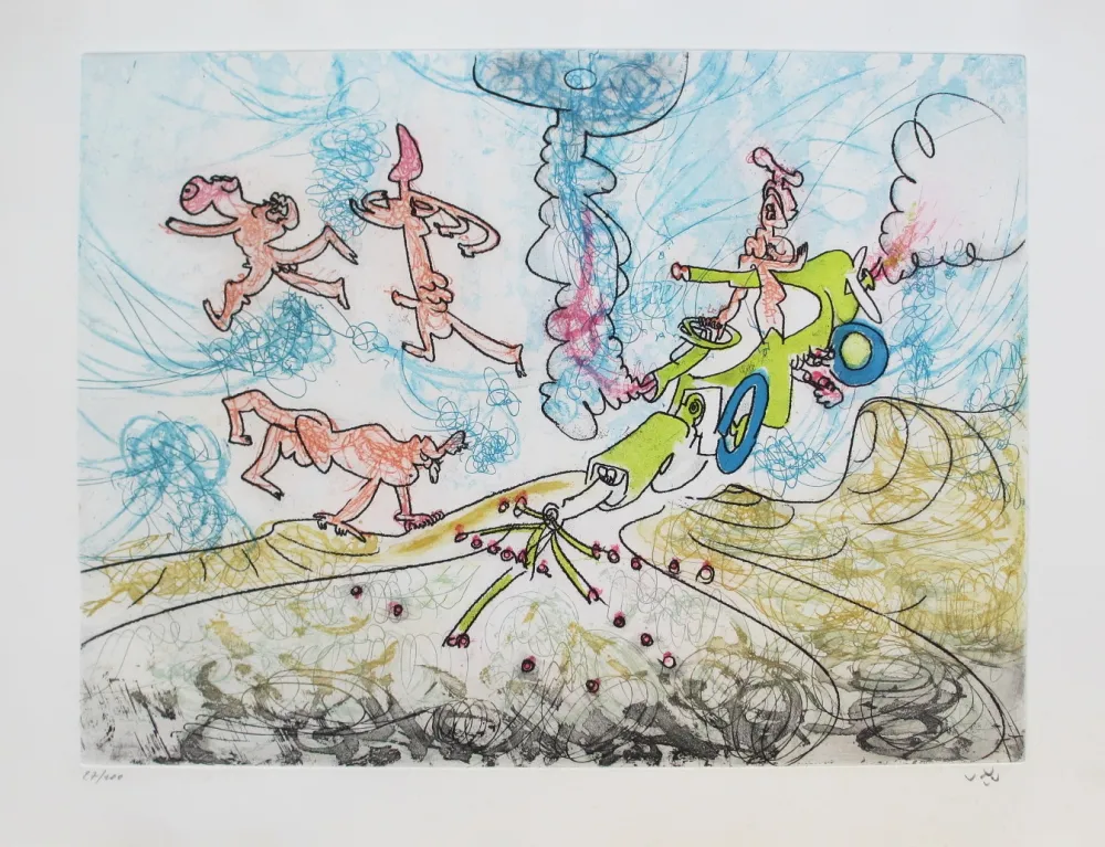 Radierung Und Aquatinta Matta - Oh! Tomobiles