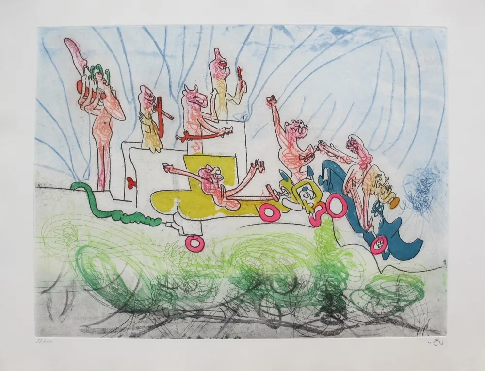 Radierung Und Aquatinta Matta - Oh! Tomobiles