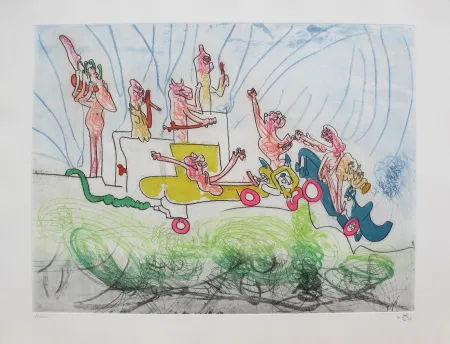 Radierung Und Aquatinta Matta - Oh! Tomobiles