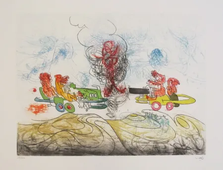 Radierung Und Aquatinta Matta - Oh! Tomobiles