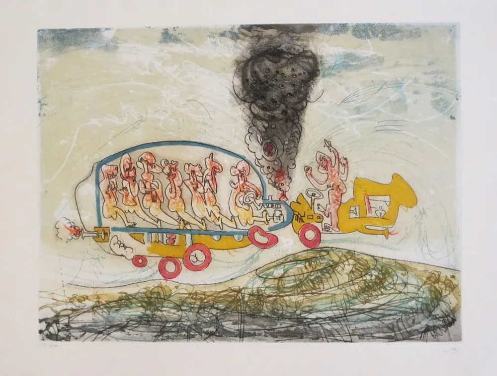 Radierung Und Aquatinta Matta - Oh! Tomobiles