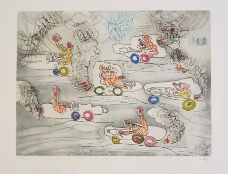 Radierung Und Aquatinta Matta - Oh! Tomobiles