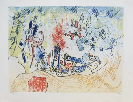 Radierung Und Aquatinta Matta - Oh! Tomobiles