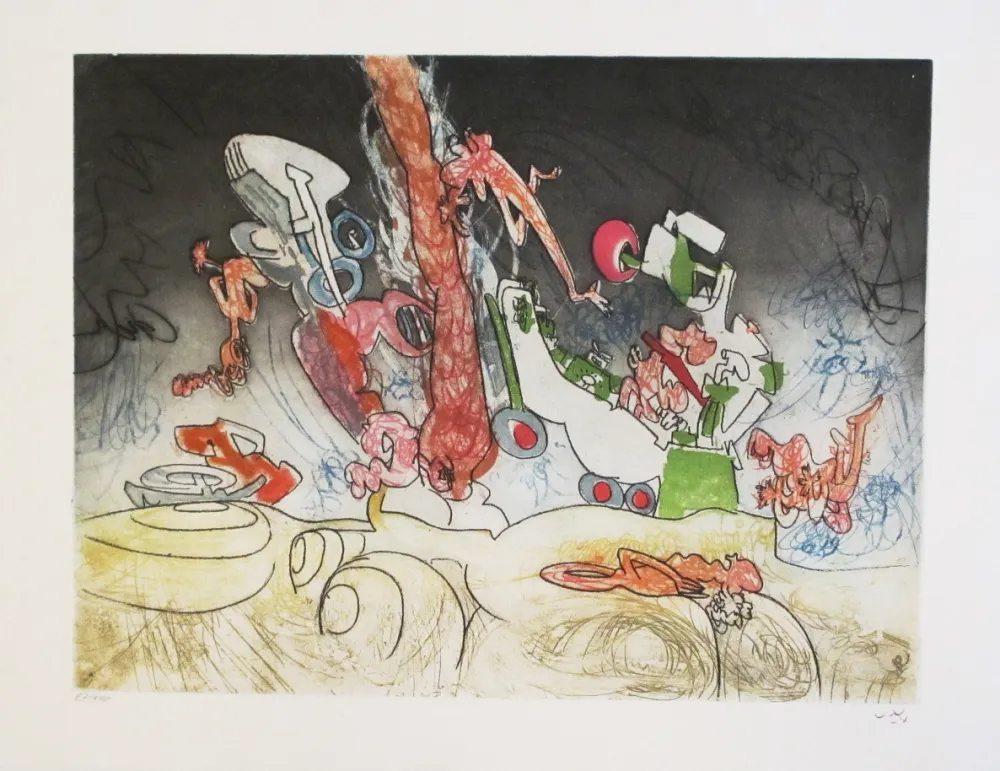 Radierung Und Aquatinta Matta - Oh! Tomobiles