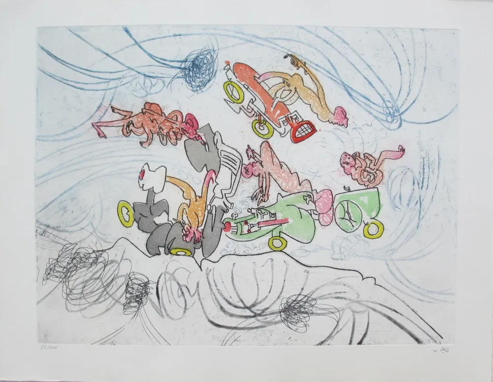 Radierung Und Aquatinta Matta - Oh! Tomobiles